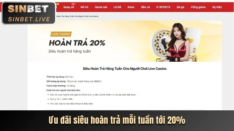 Hoàn Trả Thể Thao Hàng Ngày Cực Cao